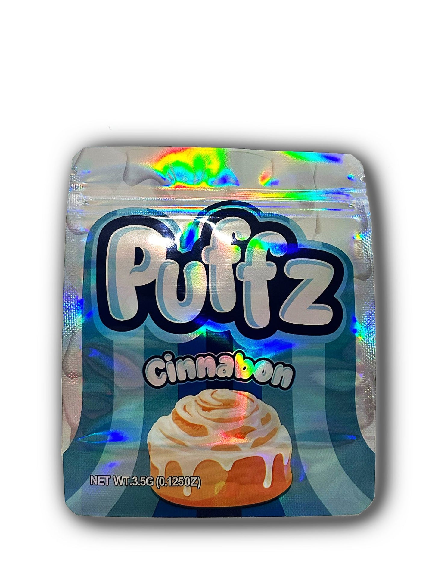 Puffz Cinnamon Mylar Bags | 50pc 3.5g Exotic Resealable Storage Set Mylar Exoticz