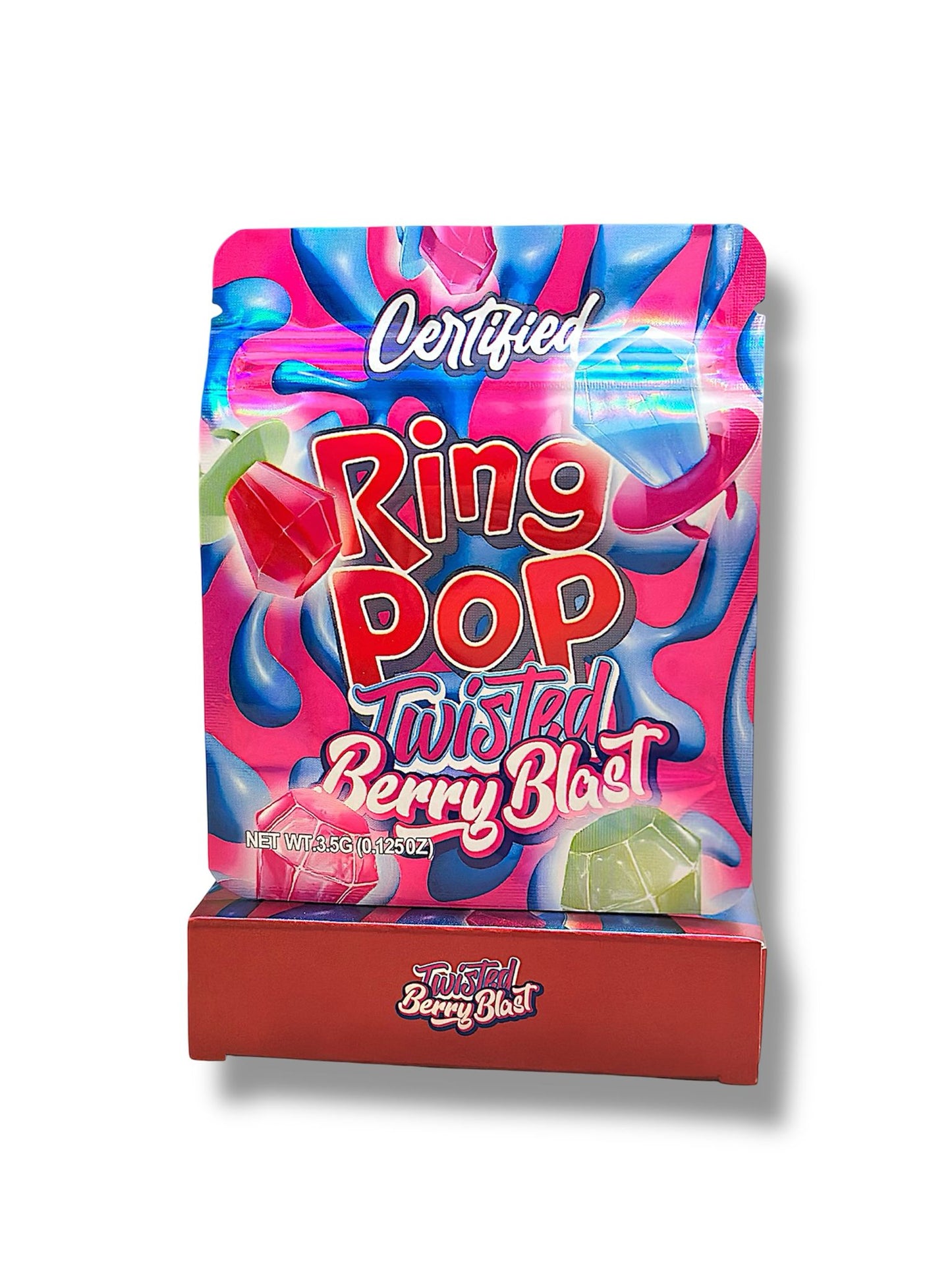 Ring Popz Mylar Bags + Boxes | 100pc 3.5g Exotic Storage Set Mylar Exoticz