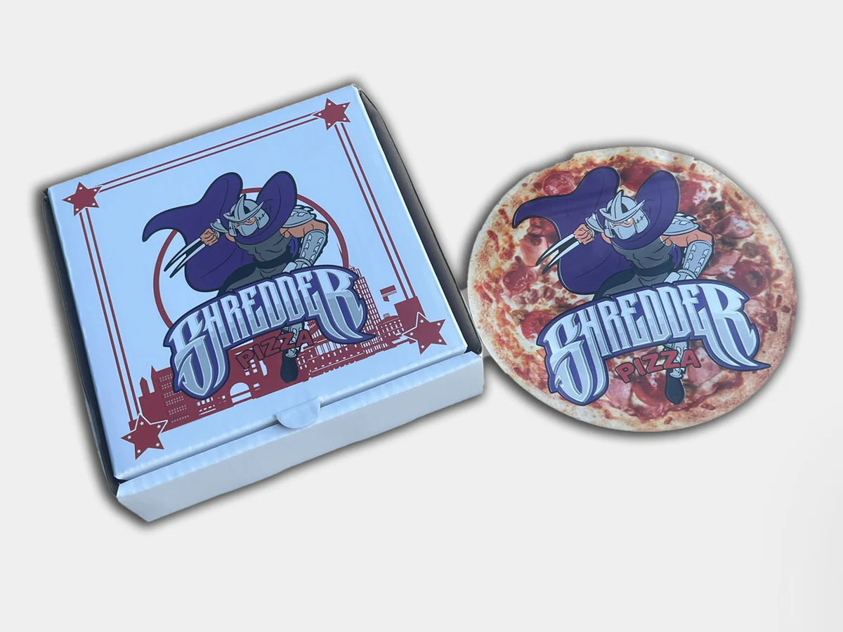 Shredder Pizza Box with Mylar Bag 3.5g Packaging (50pc) | Pre-Order Mylar Exoticz