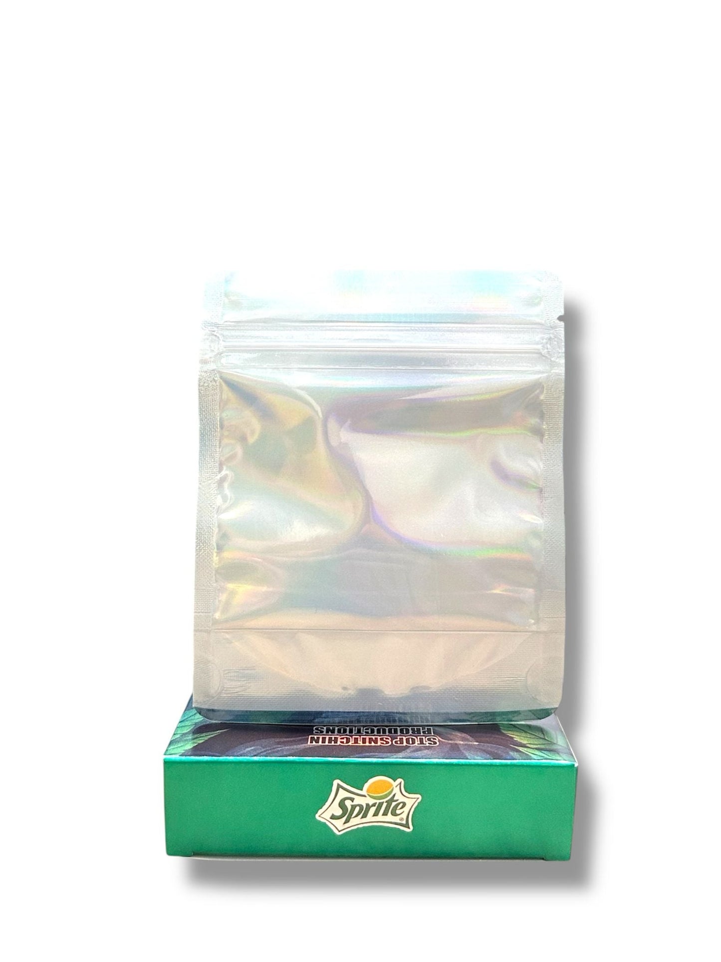 Sprite Mylar Bags + Boxes | 100pc 3.5g Exotic Storage Set – Clear Back Mylar Exoticz