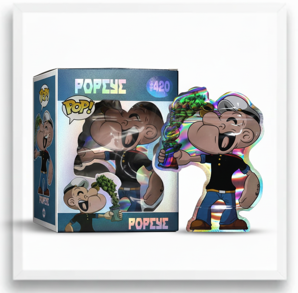 Exotics Sailor Toon Mylar Bags + Window Boxes | 100pc 3.5g Set Mylar Exoticz