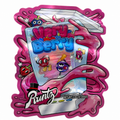 Very Berry Mylar Bags | 3.5g Exotic Die Cut Resealable Storage Bags