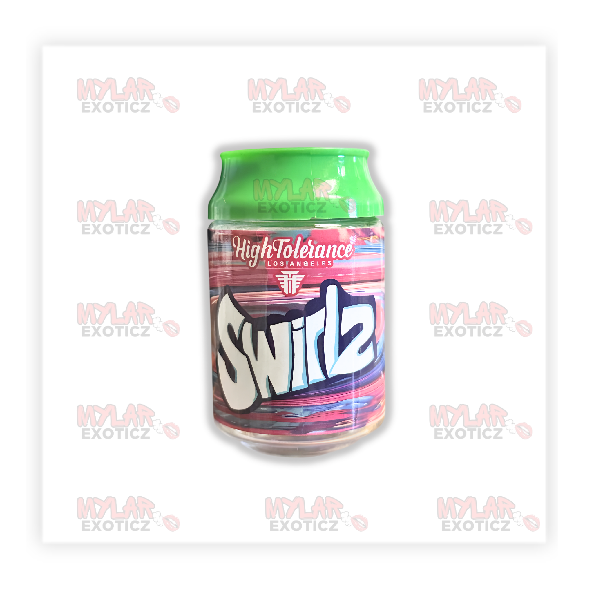 High Tolerance Swirlz Exotic 3.5g Storage Jars - (12 Pack)