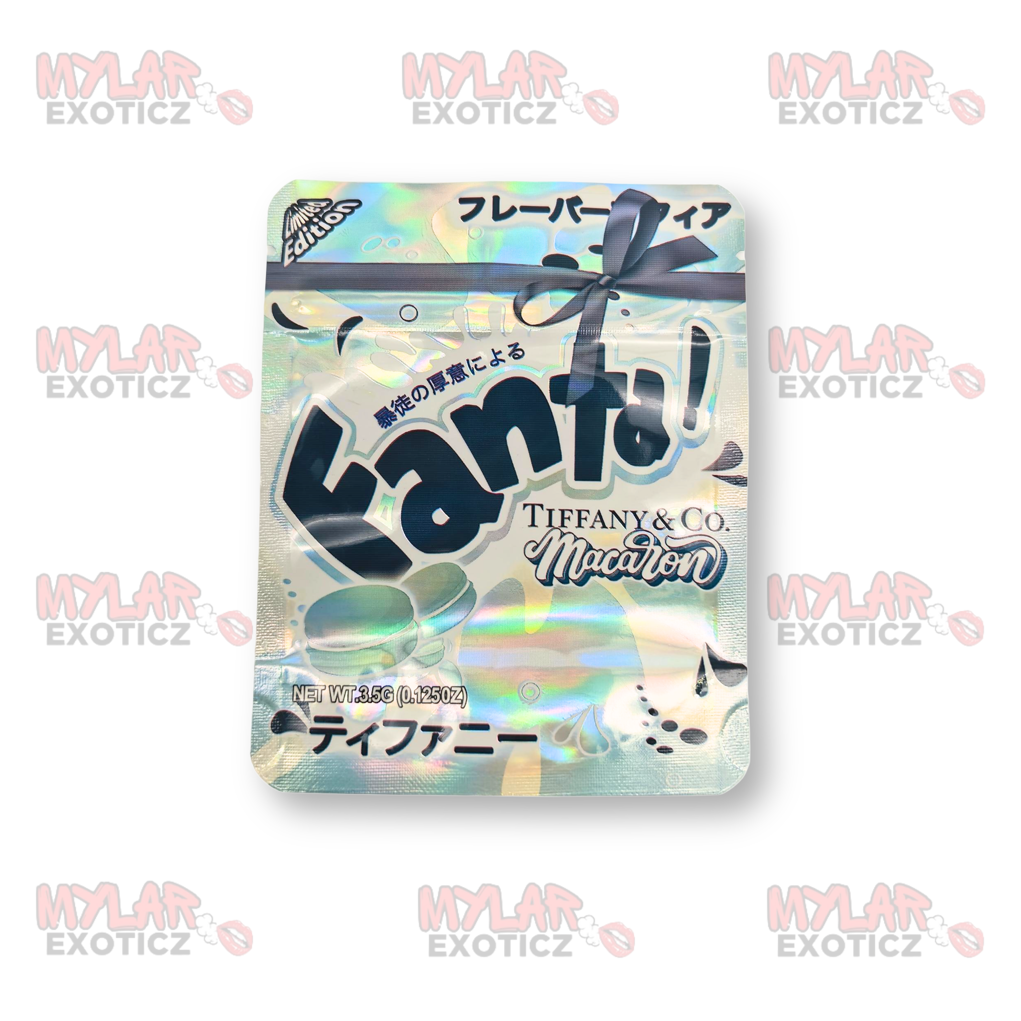 Fanta Tiffany & Co. Macaron Mylar Bags | 3.5g Exotic Resealable Storage Bags