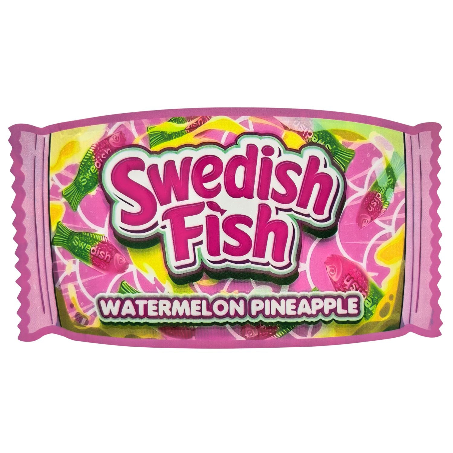 Swedish Fish Mylar Bags | Choose Your Design | 3.5g Exotic Die Cut Resealable Storage Bags