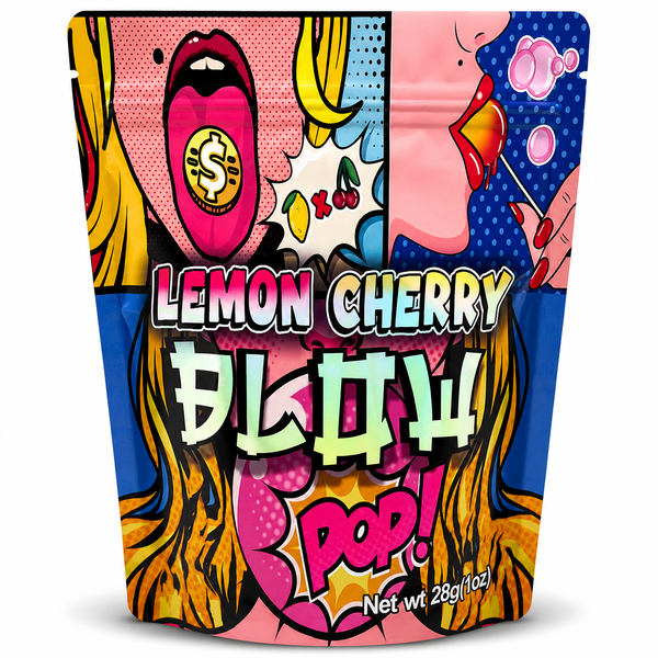 Lemon Cherry Mylar Bags | 28 Gram Exotic Resealable Storage Bags