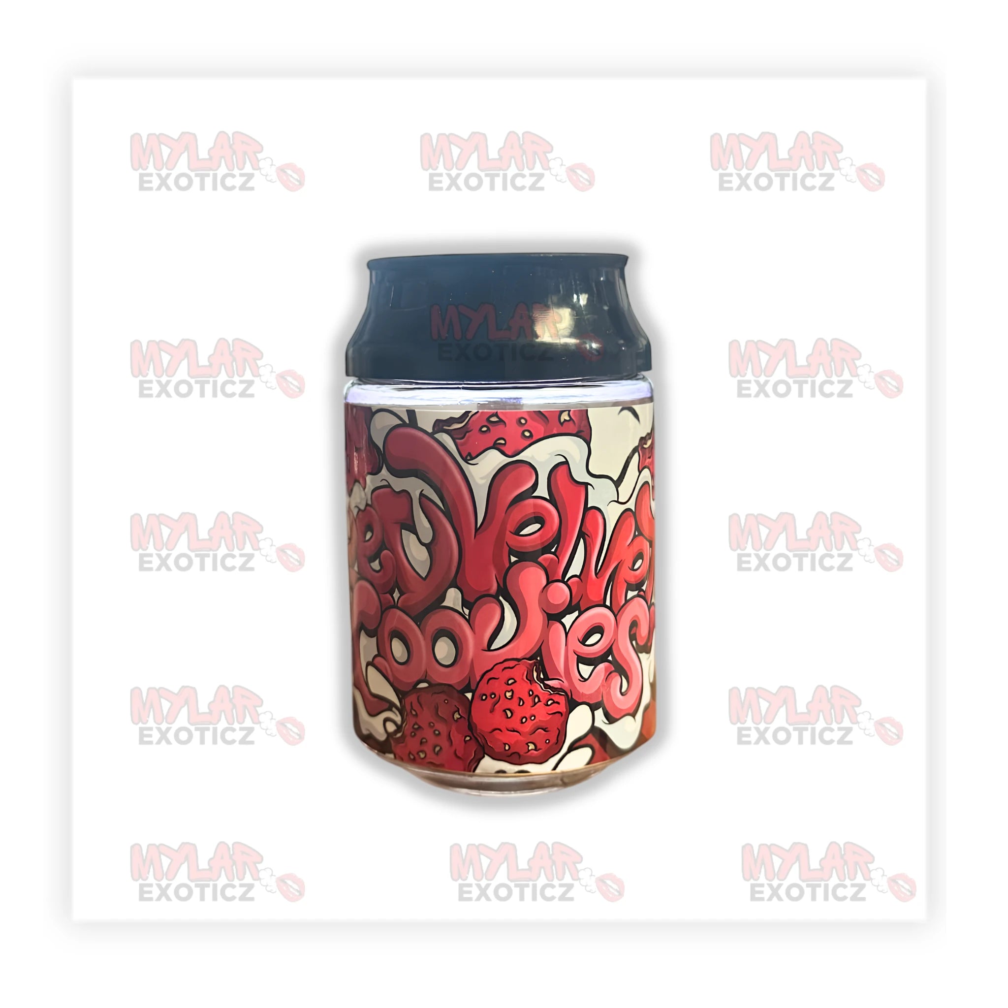 Red Velvet Cookies Exotic 3.5g Storage Jars - (12 Pack)