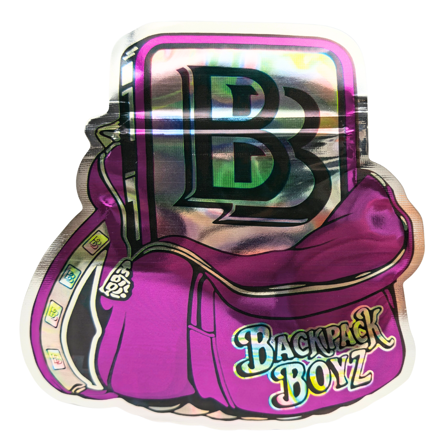 Backpack Boyz Mylar Bags | Choose Your Design | 3.5g Exotic Die Cut Resealable Storage Bags