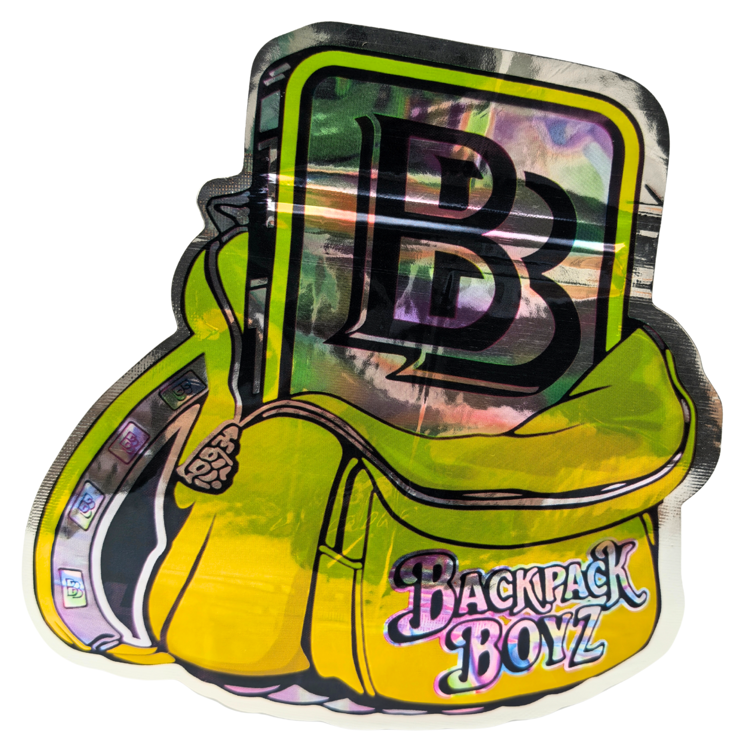 Backpack Boyz Mylar Bags | Choose Your Design | 3.5g Exotic Die Cut Resealable Storage Bags