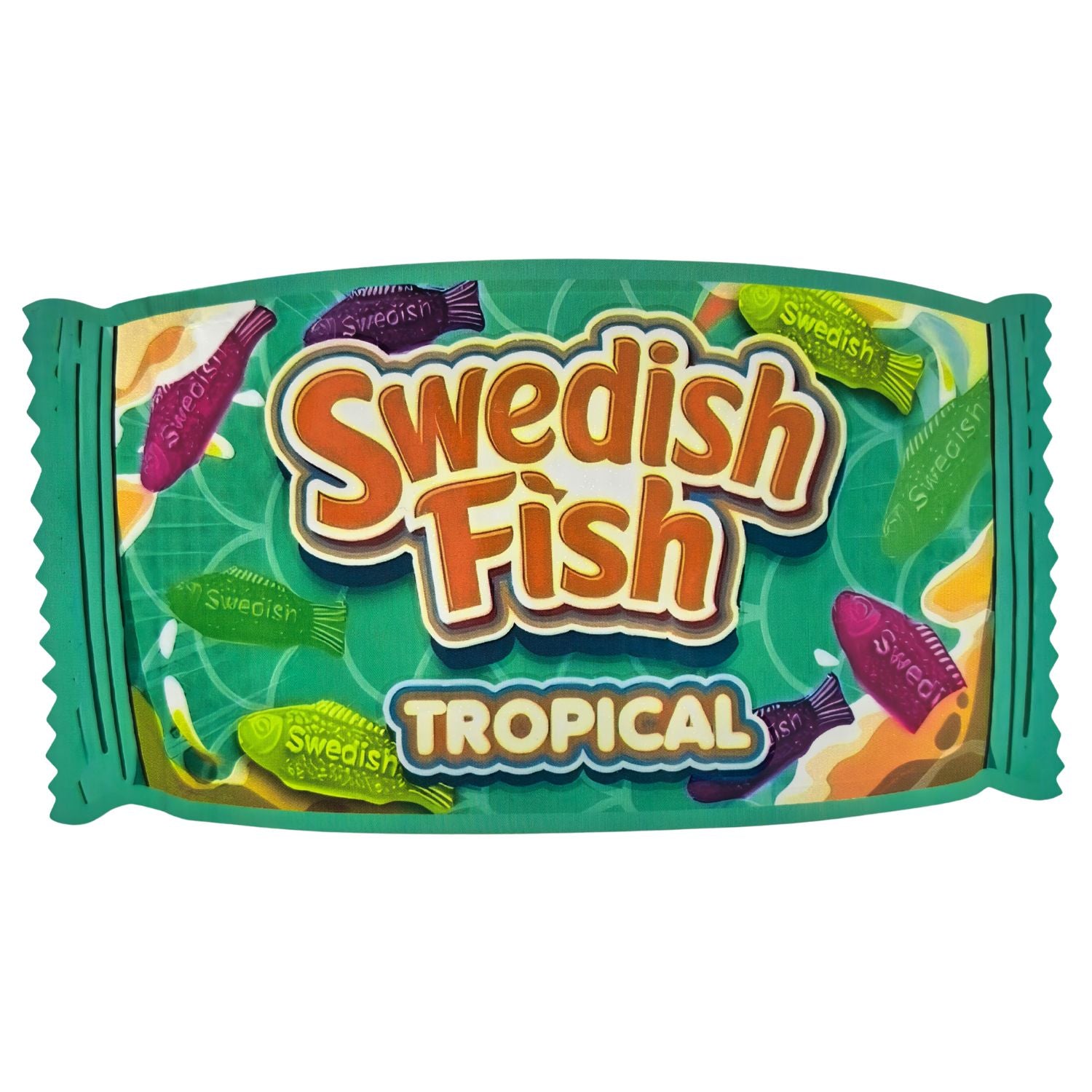 Swedish Fish Mylar Bags | Choose Your Design | 3.5g Exotic Die Cut Resealable Storage Bags