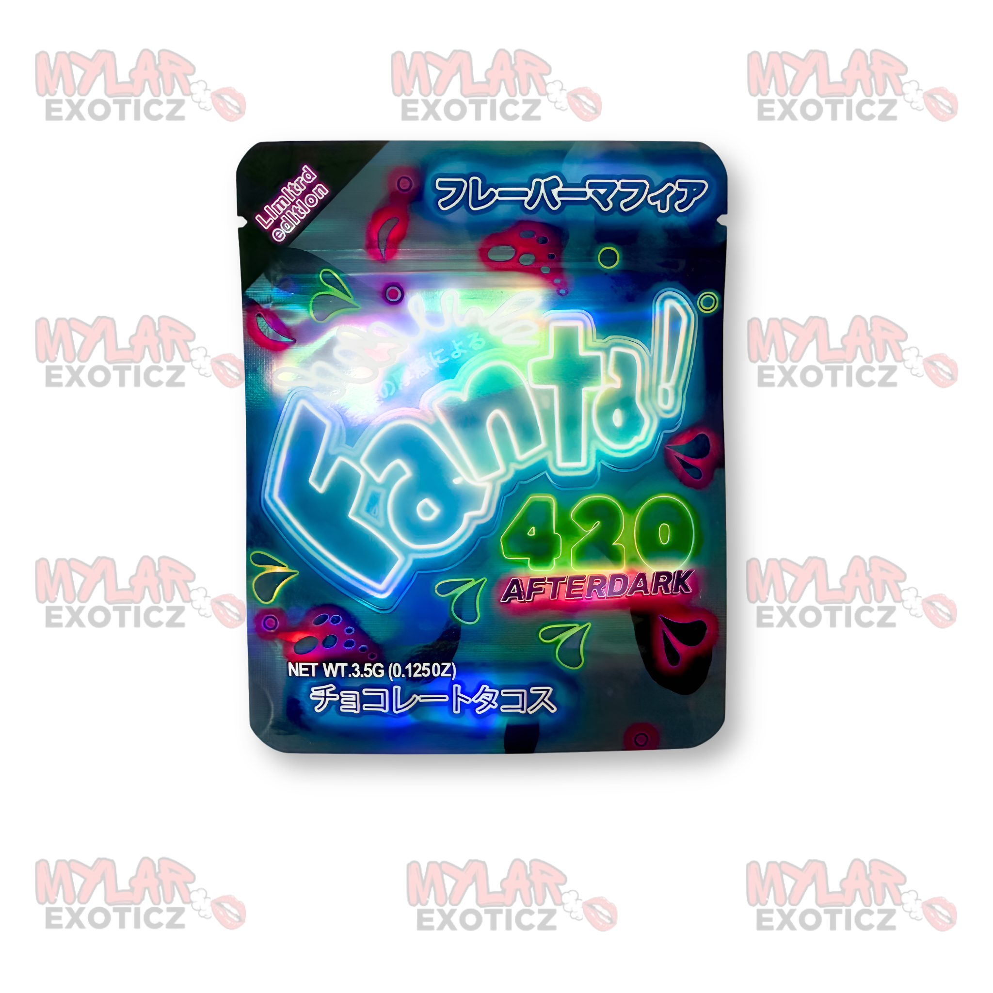 Fanta 420 Afterdark Mylar Bags | 3.5g Exotic Resealable Storage Bags
