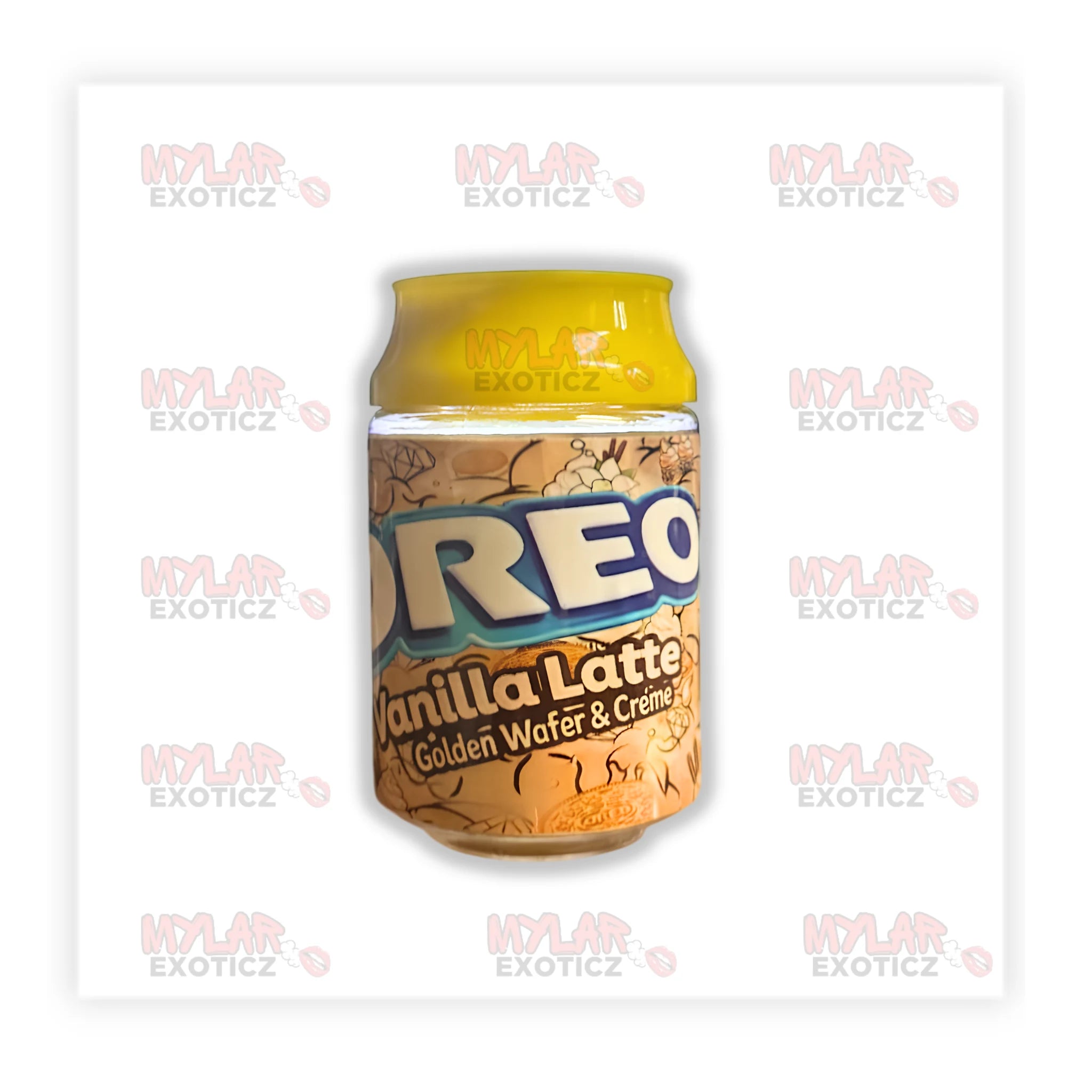 Vanilla Latte Cookie Exotic 3.5g Storage Jars - (12 Pack)