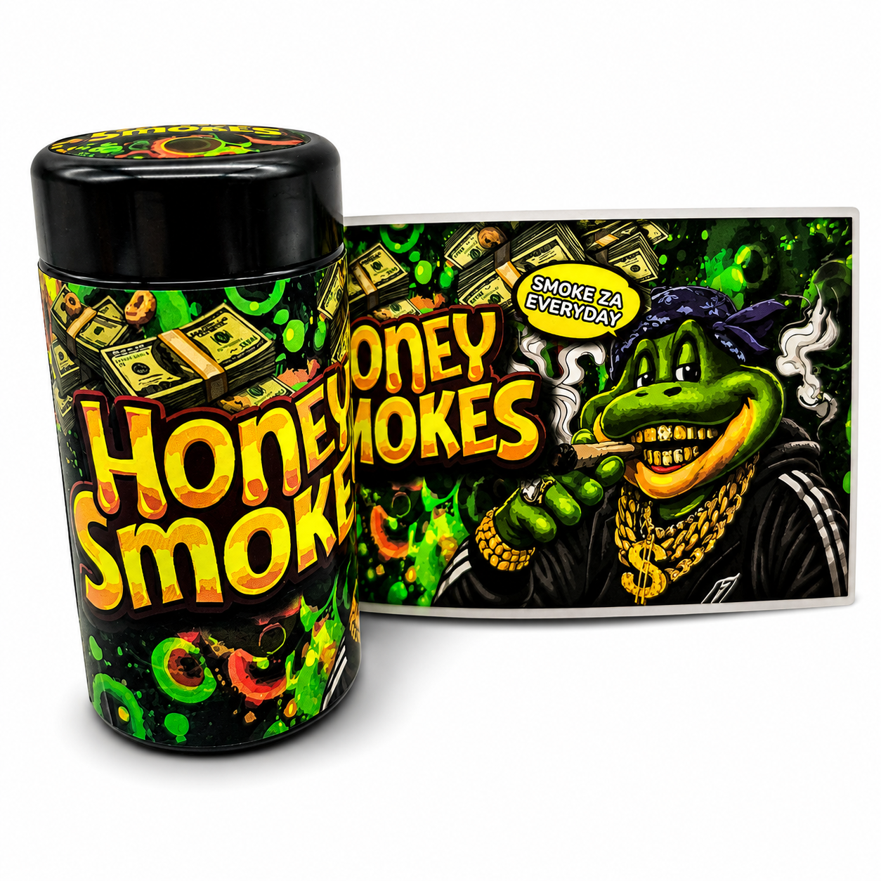Honey Smokes Miron Jars | 10 Pack Premium UV-Protective Storage Jars