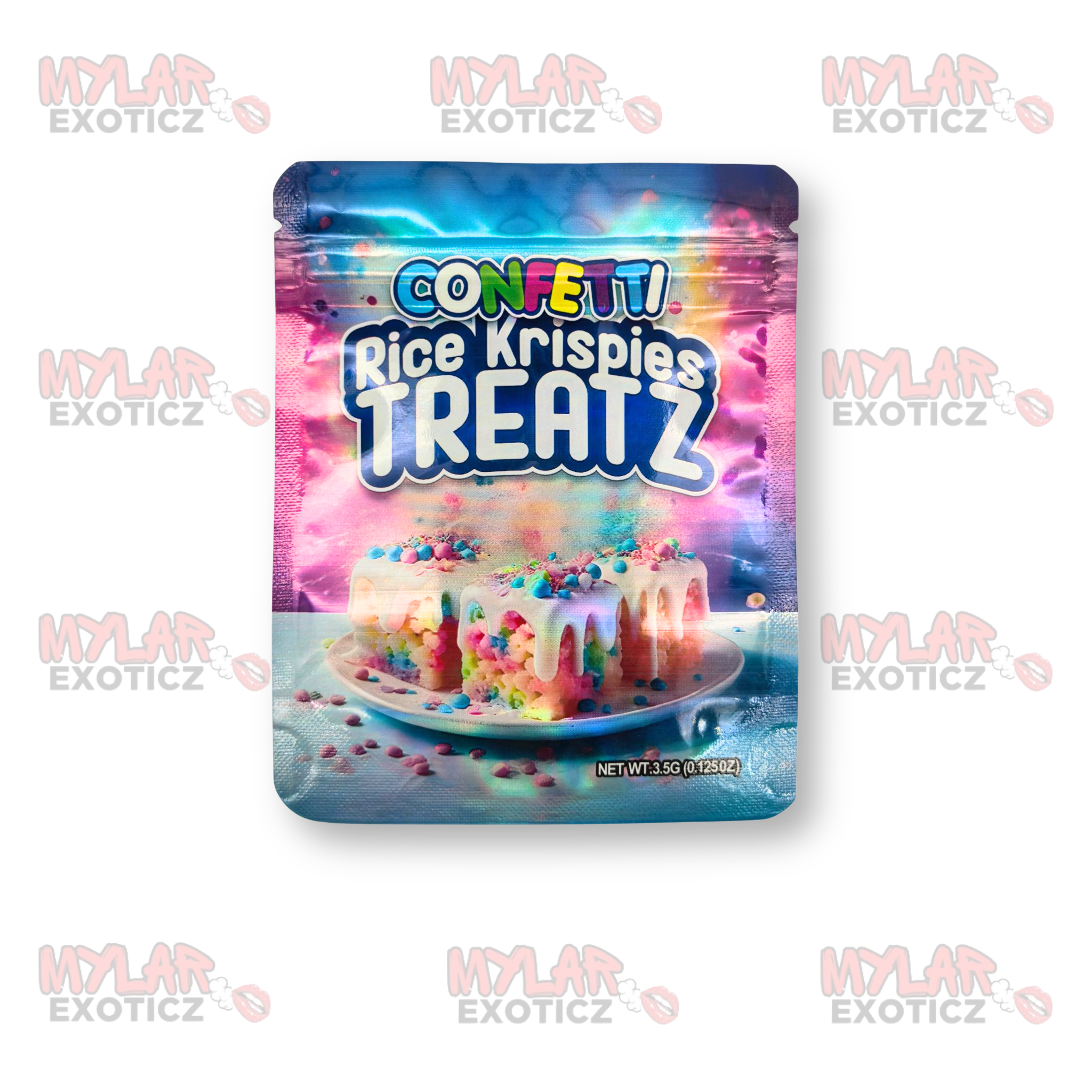Confetti Rice Krispies Treatz Mylar Bags | 3.5g Exotic Resealable Storage Bags