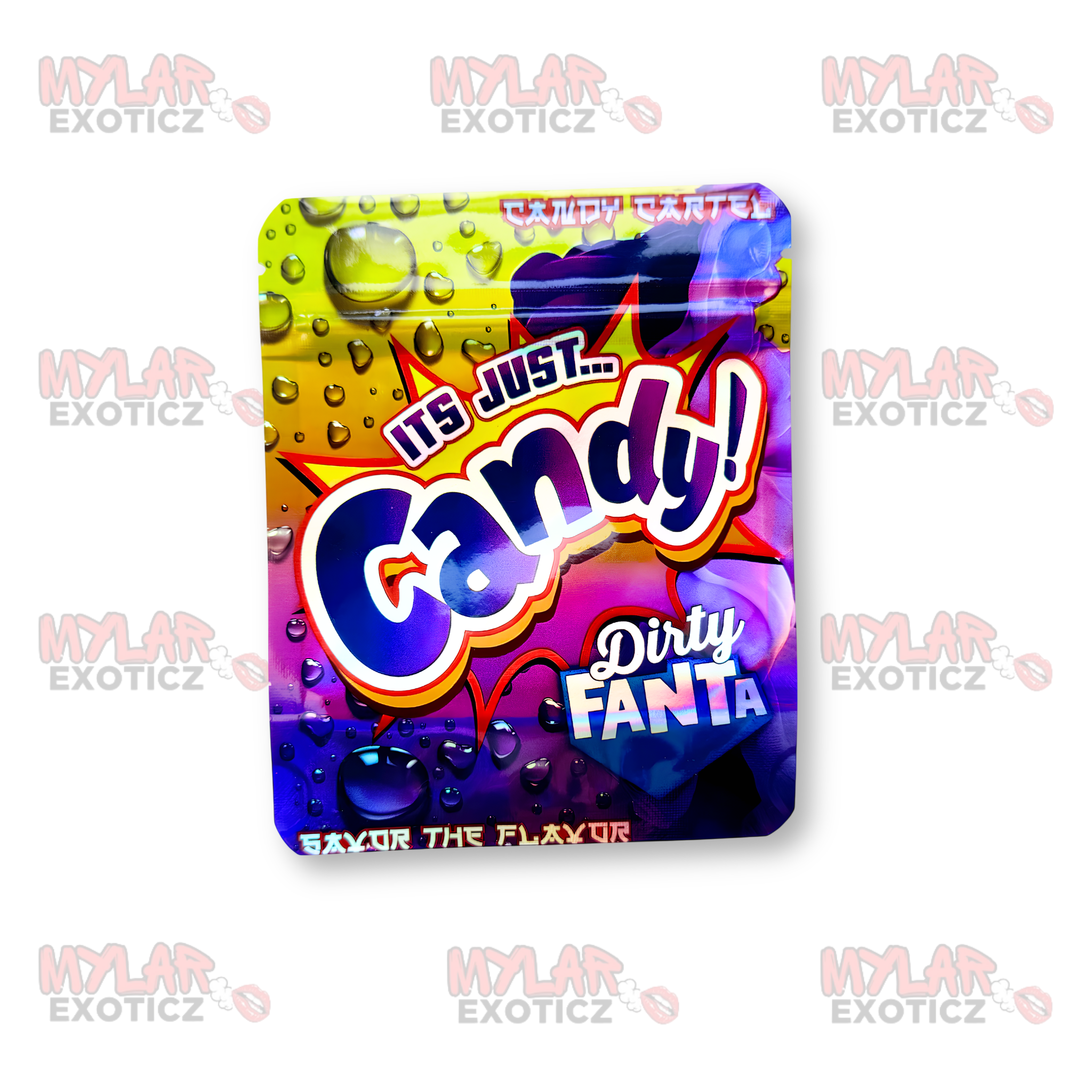 Candy Cartel Its Just Candy Dirty Fanta Mylar Bags | 3.5g Exotic Resealable Storage Bags