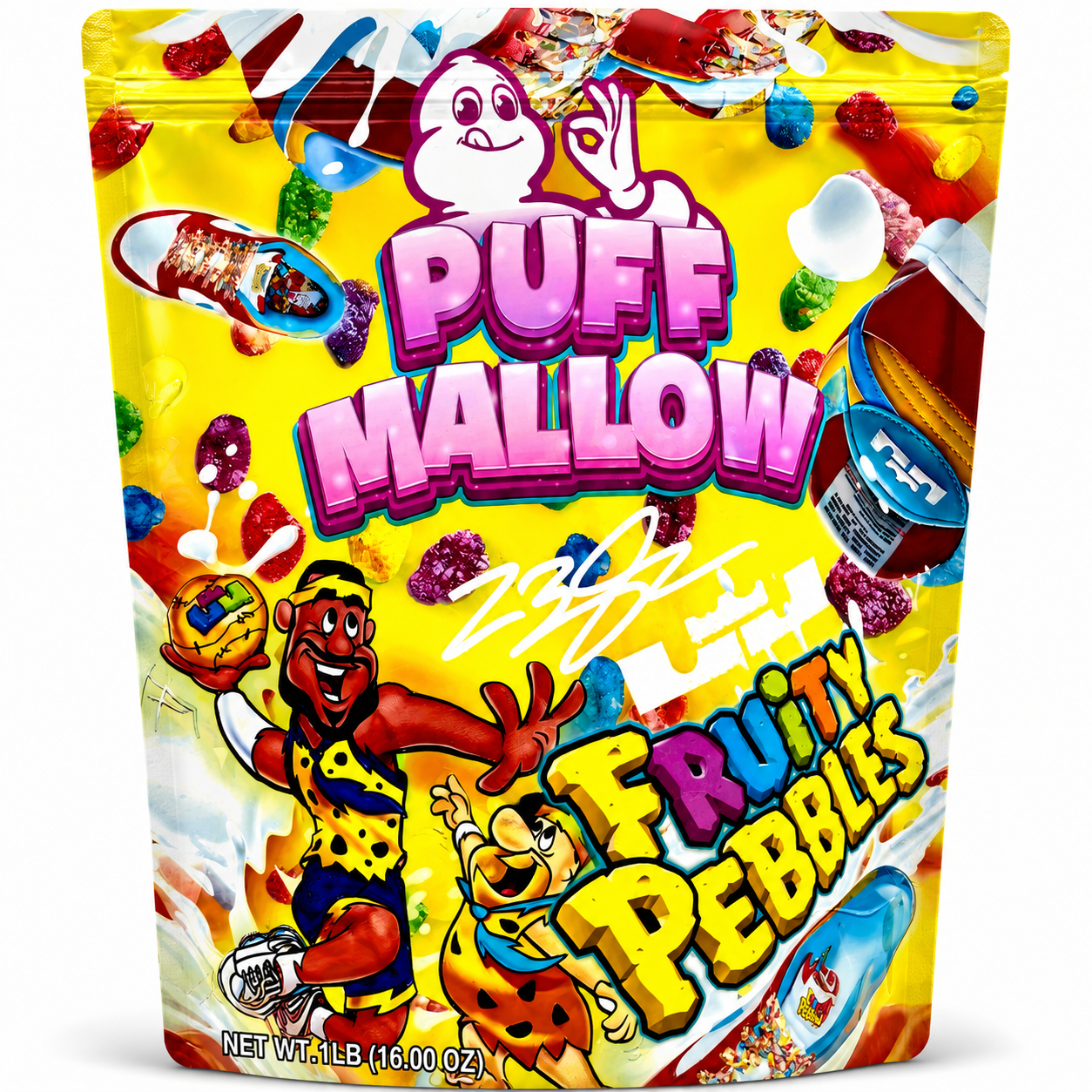 Puff Mallow Fruity Pebbles Mylar Bags | 1 Pound Exotic Resealable Storage Bags