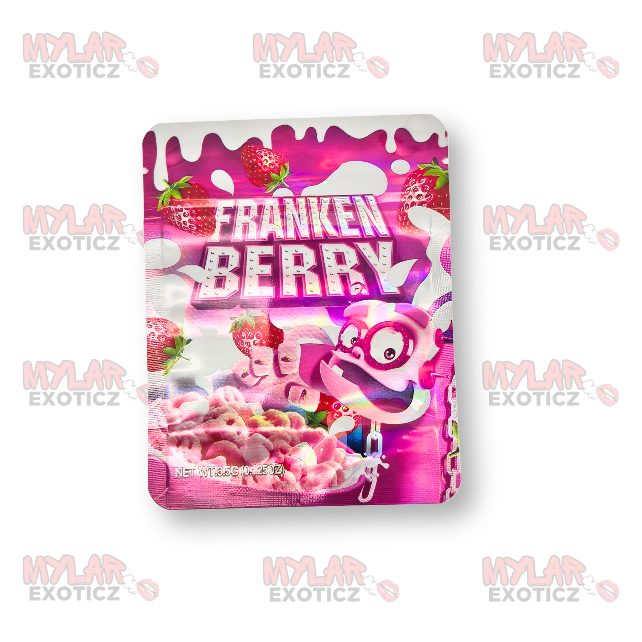 Franken Berry Mylar Bags | 3.5g Exotic Resealable Storage Bags