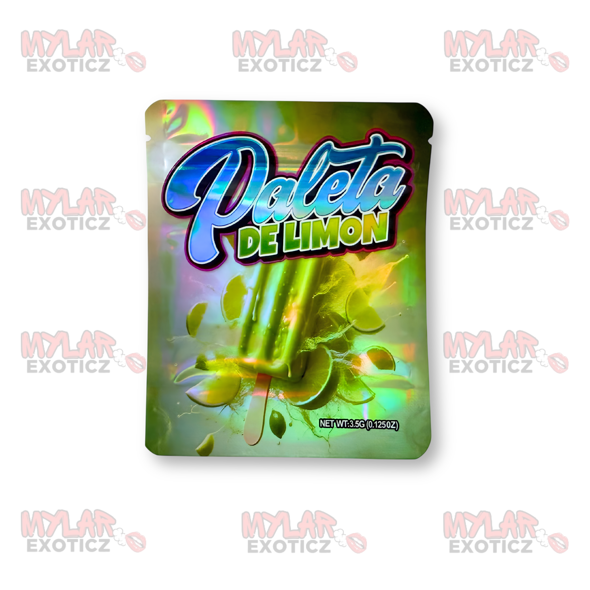 Paleta De Limon Mylar Bags | 3.5g Exotic Resealable Storage Bags