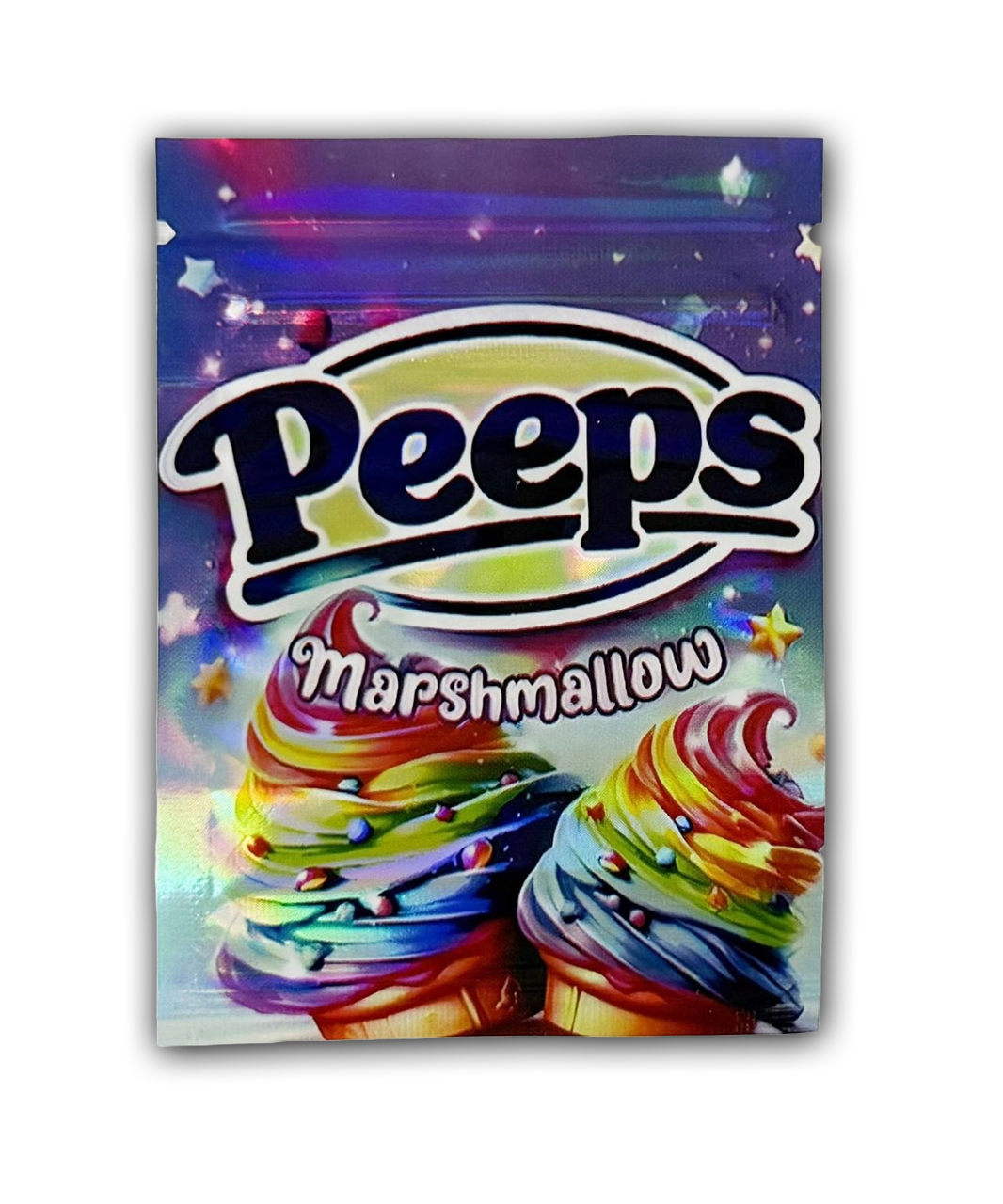 Peeps Marshmallow Edition — 100pc Mylar Bag Set (Holographic Candy Cartoon Series) 🐥🍬💥 Mylar Exoticz