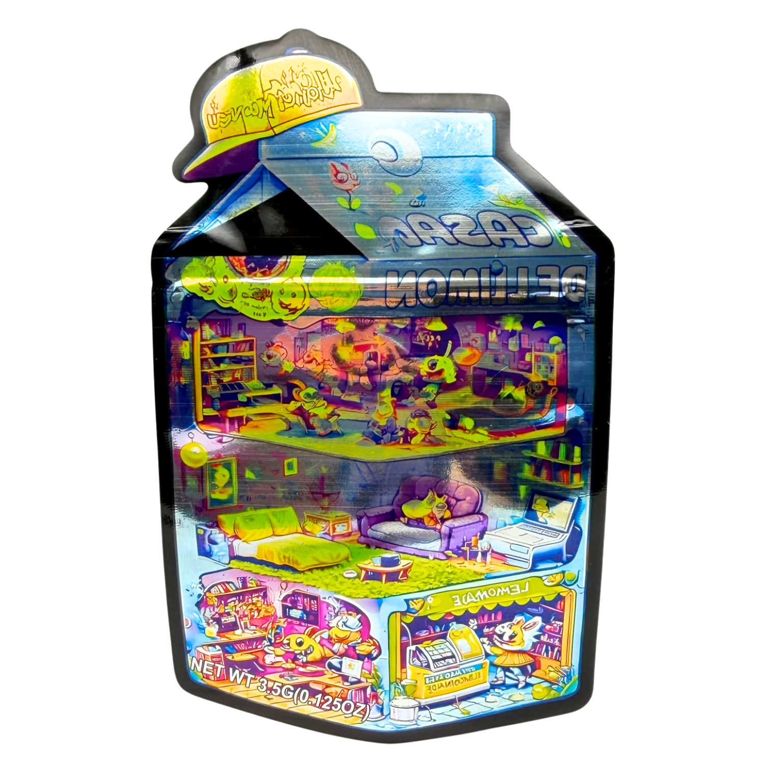Juice Box Mylar Bags | Choose Your Design | 3.5g Exotic Die Cut Resealable Storage Bags