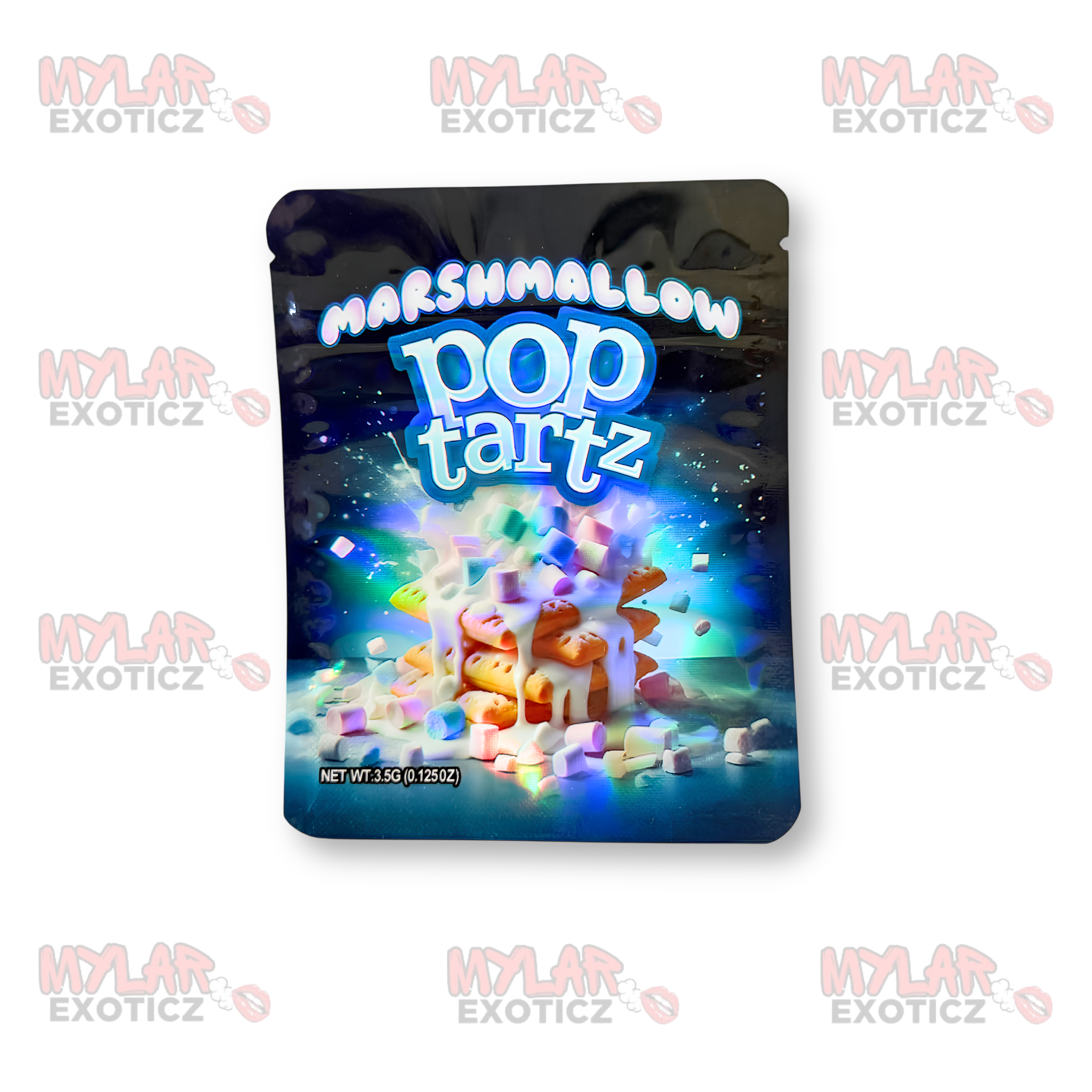 Marshmallow Pop Tartz Mylar Bags | 3.5g Exotic Resealable Storage Bags