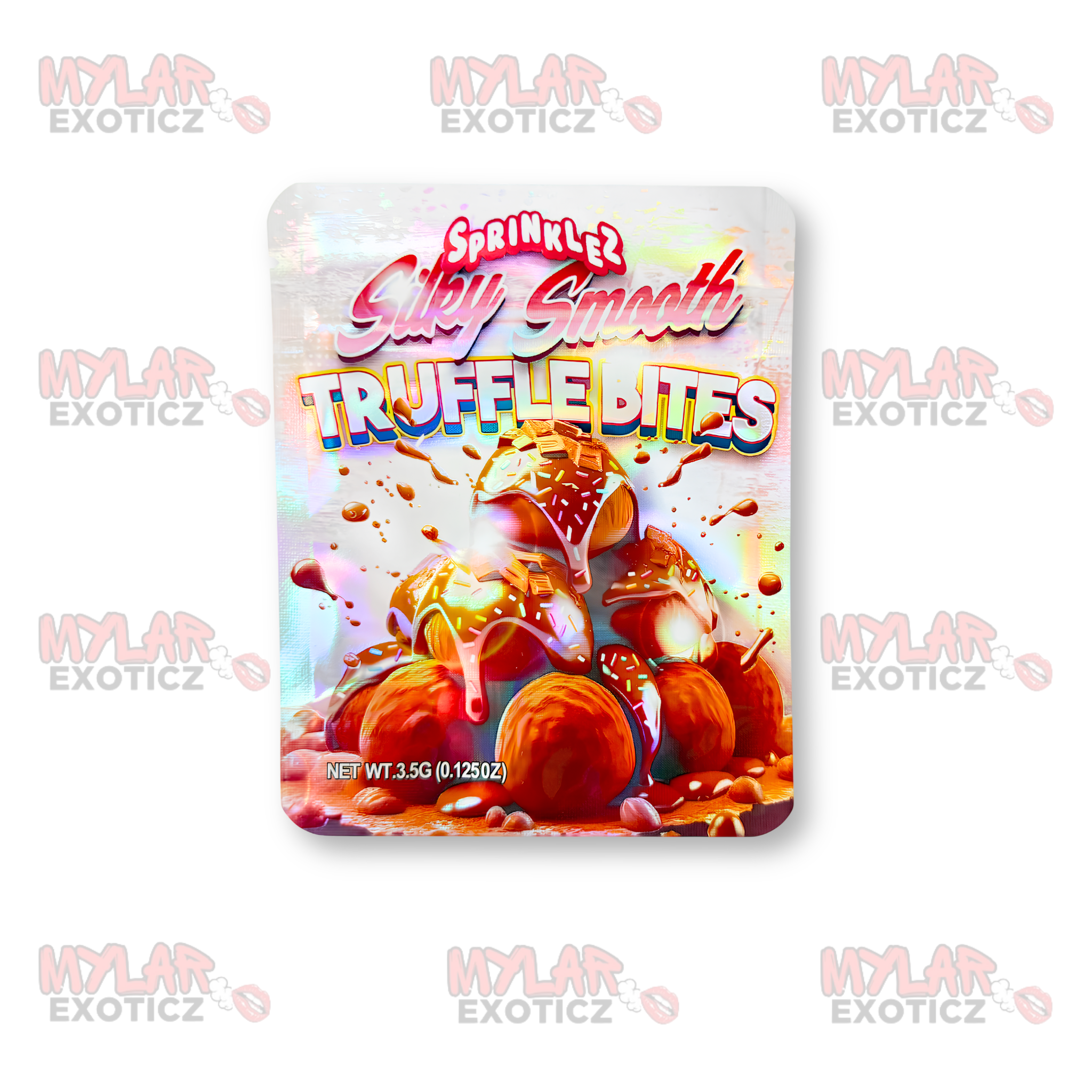 Sprinklez Silky Smooth Truffle Bites Mylar Bags | 3.5g Exotic Resealable Storage Bags