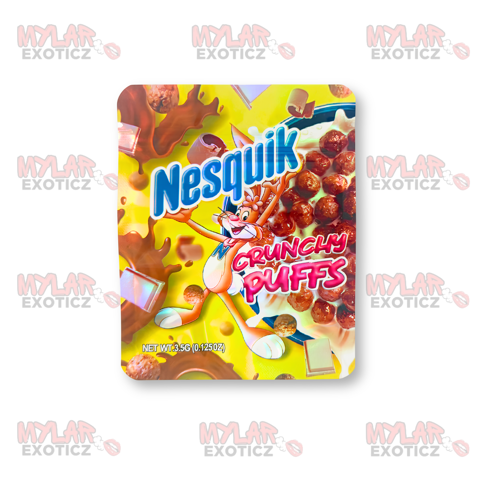 Nesquik Crunchy Puffs Mylar Bags | 3.5g Exotic Resealable Storage Bags