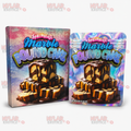 Sprinklez Marble Pound Cake Mylar Bags + Matching Boxes | 3.5g Exotic Resealable Storage Set