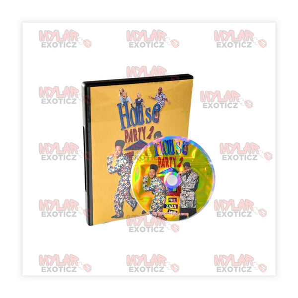 House Party 2 Exotic 3.5g DVD Case & Mylar Bag – Matching Storage Set (10 Pack)