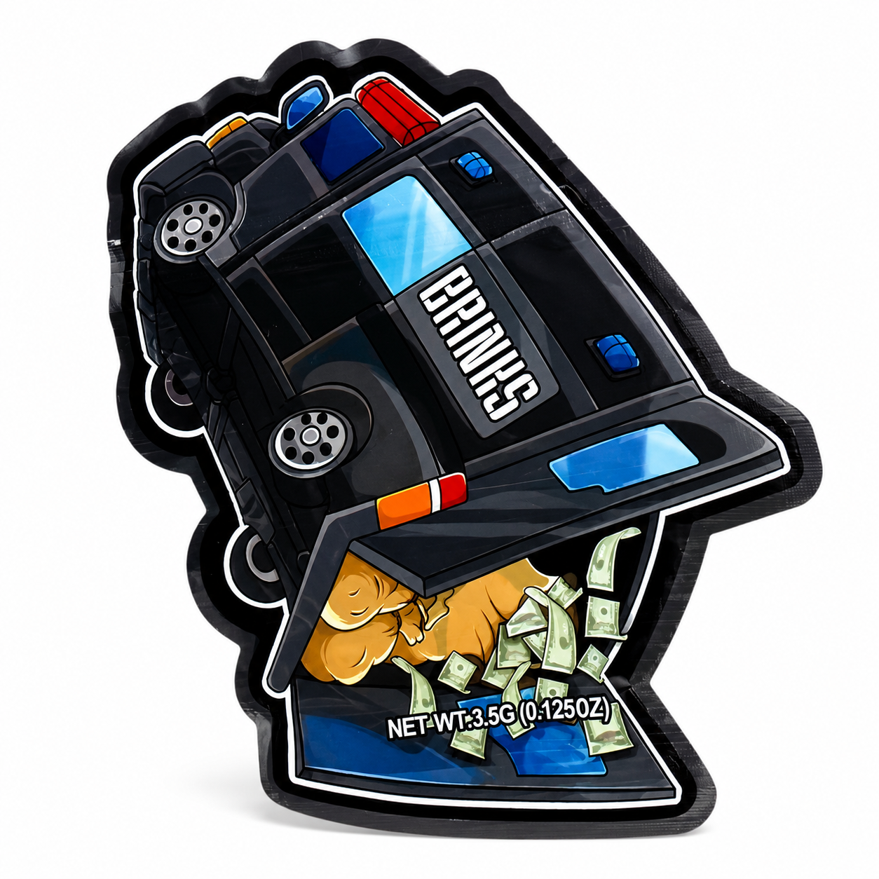 Brinks Mylar Bags | 3.5g Exotic Die Cut Resealable Storage Bags