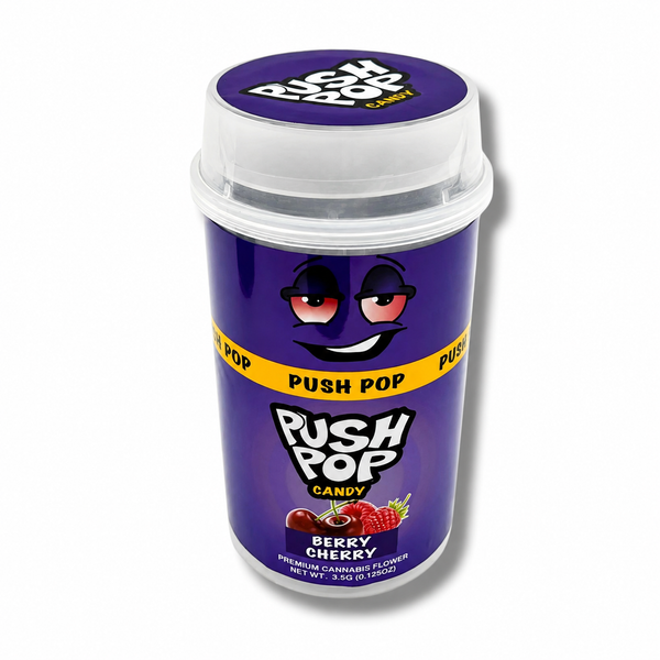 Push Pop Berry Cherry Packaging Containers | 10 Pack Reusable Storage Tubes