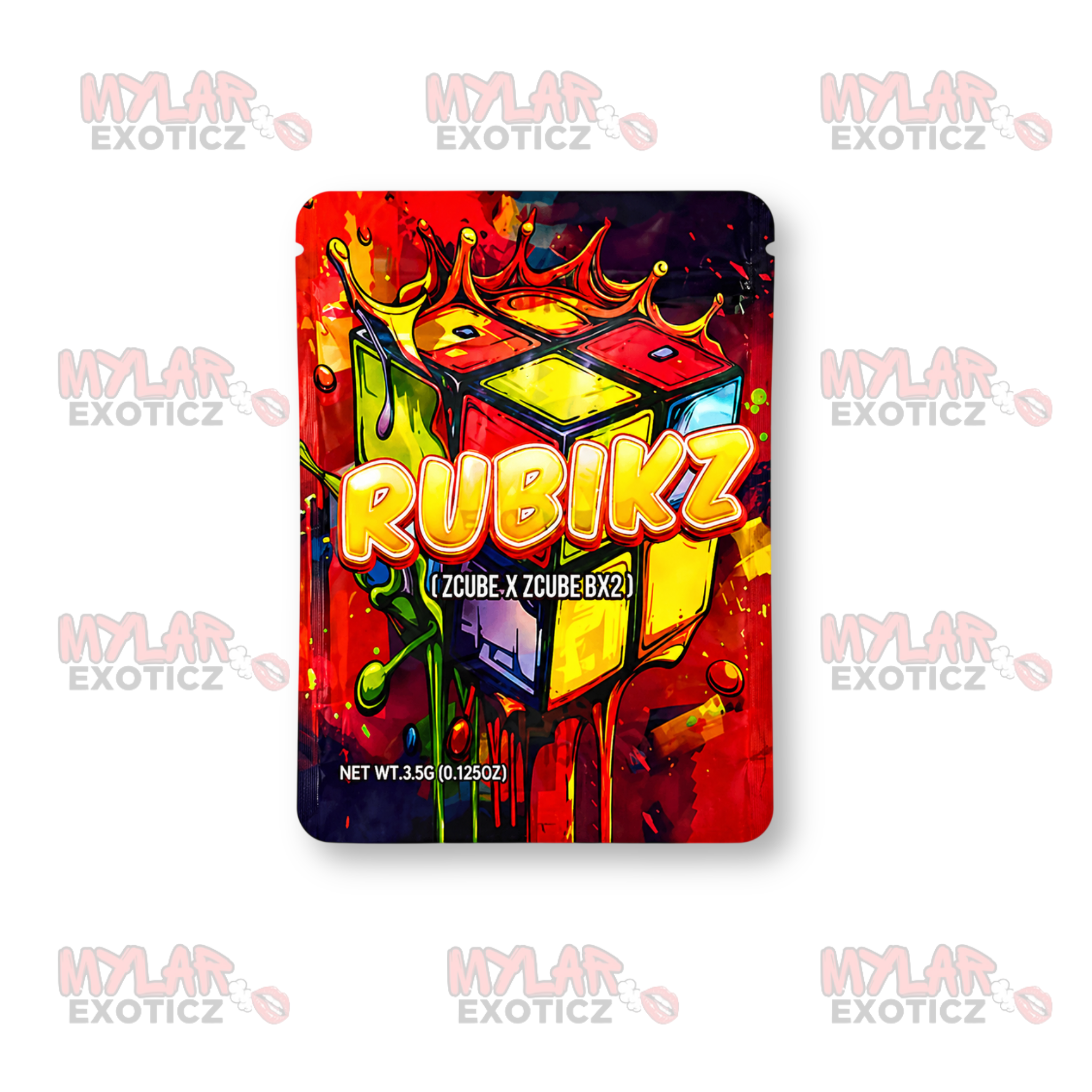 Rubikz Mylar Bags | 3.5g Exotic Resealable Storage Bags