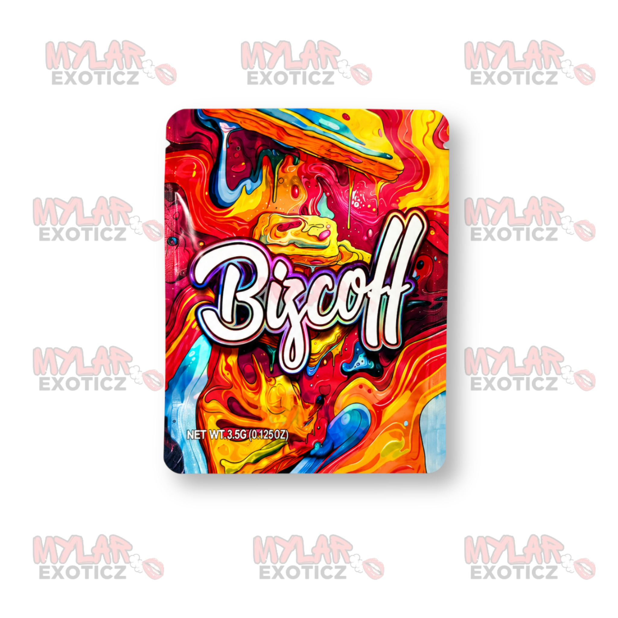 Caramel Cookie Butter Mylar Bags | 3.5g Exotic Resealable Storage Bags