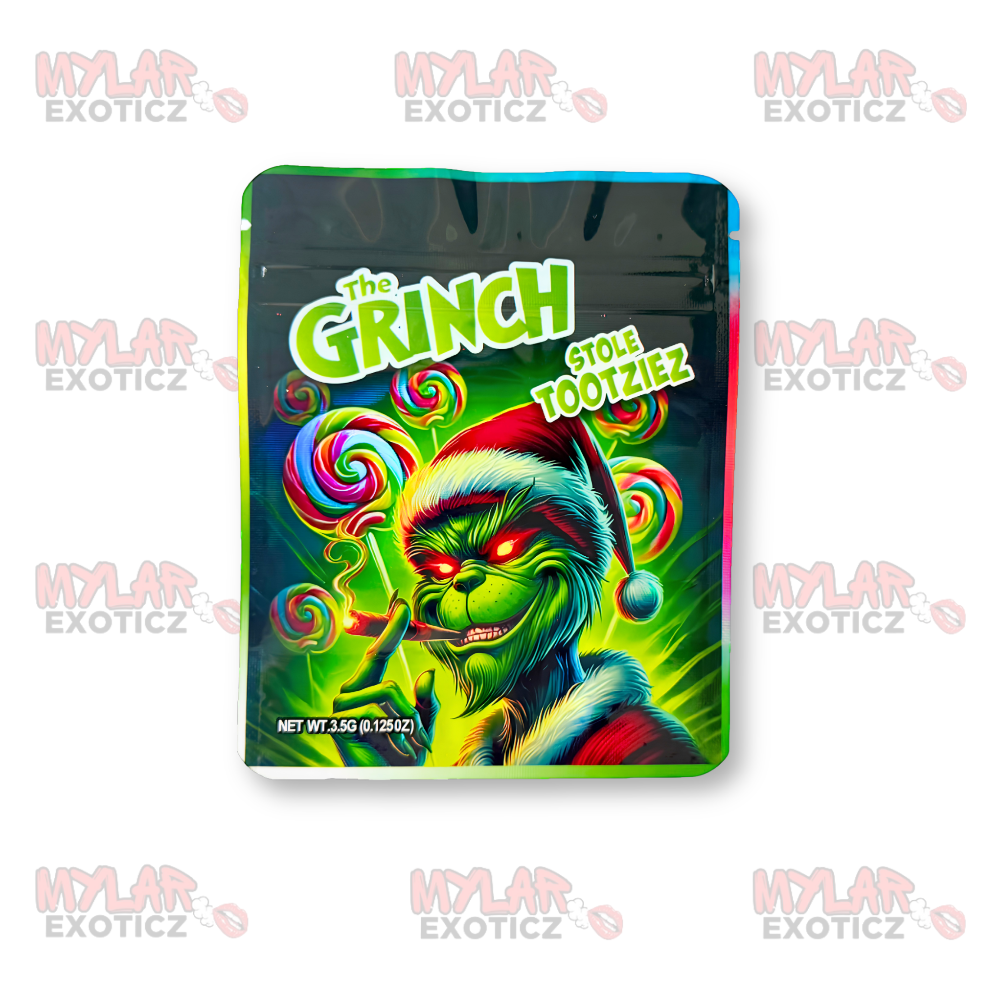 The Grinch Stole Tootziez Mylar Bags | 3.5g Exotic Resealable Storage Bags