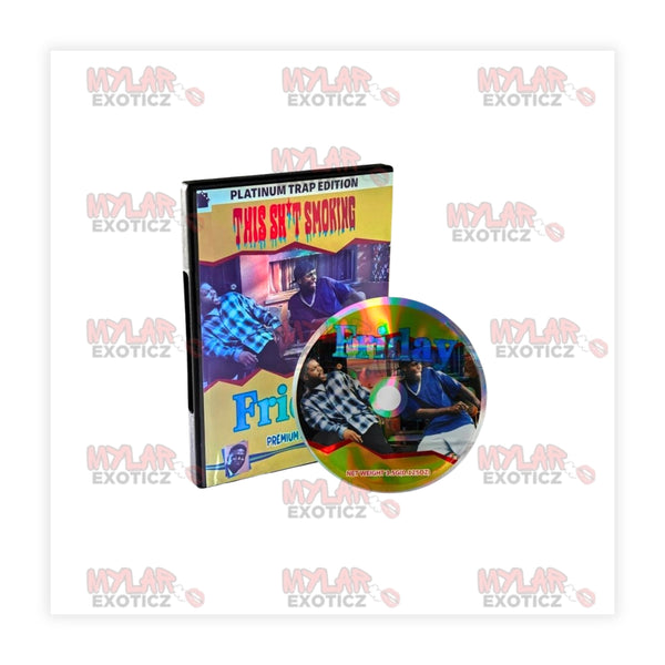 Friday Exotic 3.5g DVD Case & Mylar Bag – Matching Storage Set (10 Pack)