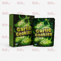 Garlic Cookies Mylar Bags + Matching Boxes | 3.5g Exotic Resealable Storage Set