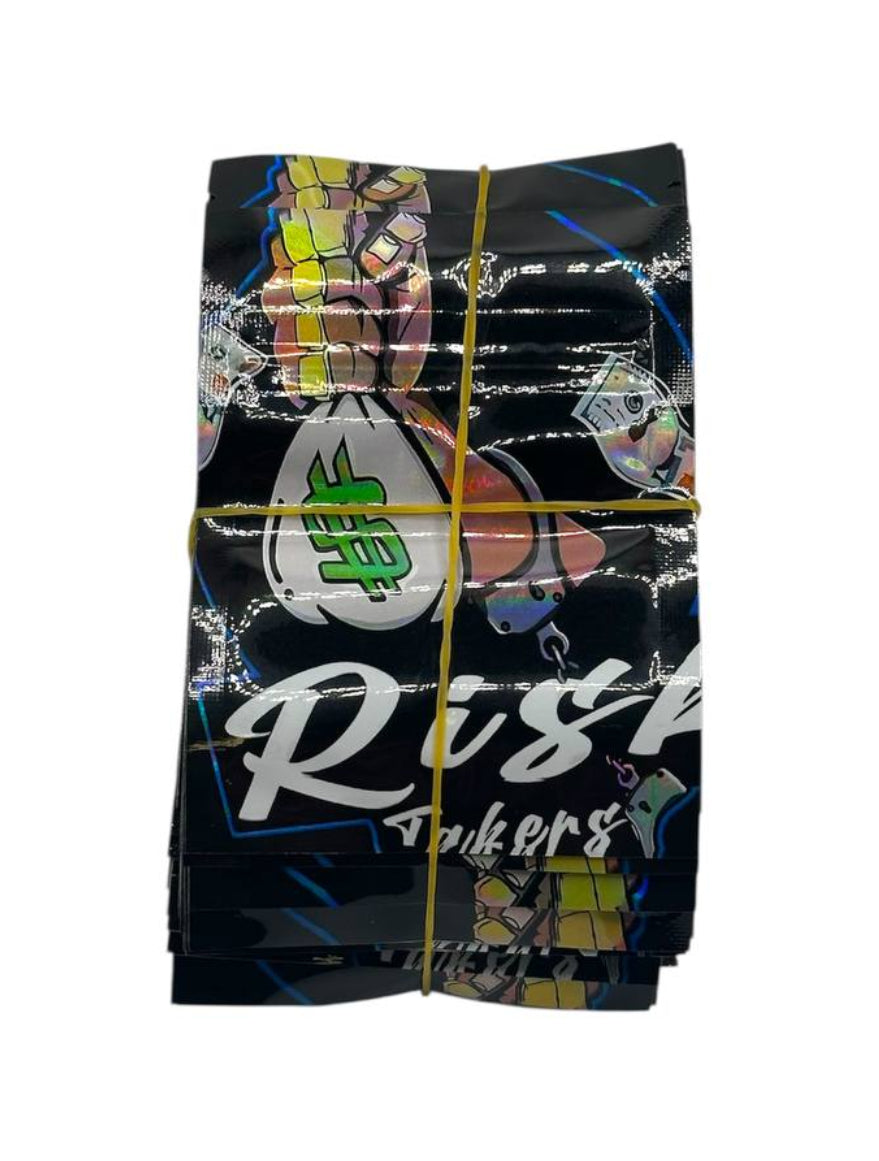 Rizz Makers Mylar Bags | 100pc 1g Holographic Exotic Resealable Storage Set Mylar Exoticz