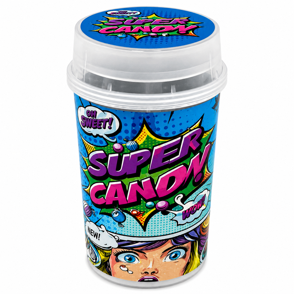 Push Pop Super Candy Packaging Containers | 10 Pack Reusable Storage Tubes