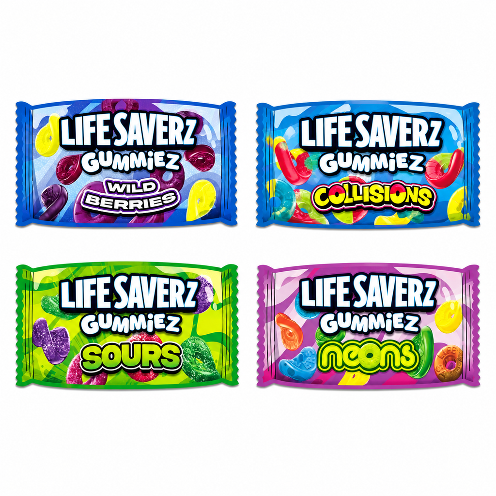 Lifesaverz Mylar Bags | Choose Your Design | 3.5g Exotic Die Cut Resealable Storage Bags