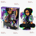 Purple Drip Mylar Bags + Matching Window Boxes | 3.5g Exotic Resealable Storage Set