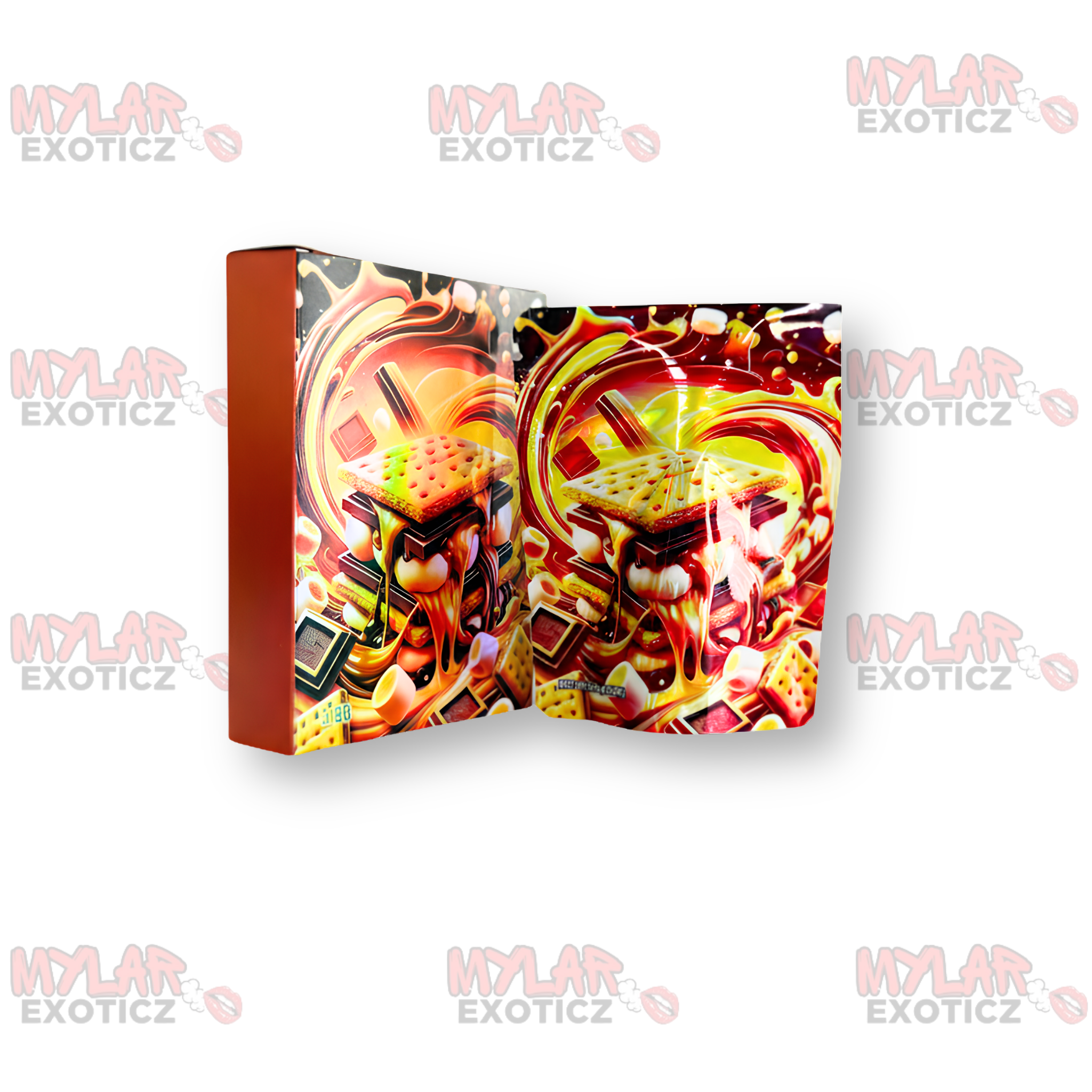Smores Mylar Bags + Matching Boxes | 3.5g Exotic Resealable Storage Set
