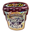 Ice Cream Pint Style Mylar Bags | 3.5g Exotic Die Cut Resealable Storage Bags