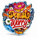 Donut Worry Mylar Bags | 3.5g Exotic Die Cut Resealable Storage Bags