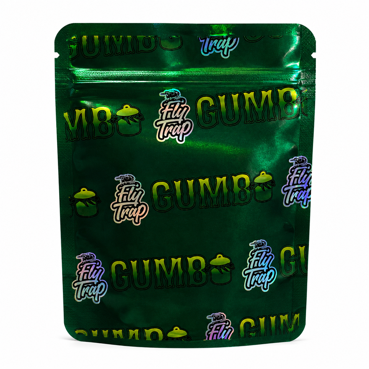Cosmic Gumbo Mylar Bags | 3.5g Holographic Resealable Storage Bags