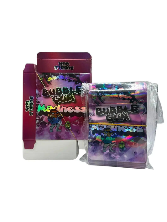 50-Pack 3.5g Mylar Bags + 50 Cereal Boxes – Bubble Gum Madness Edition Candy
