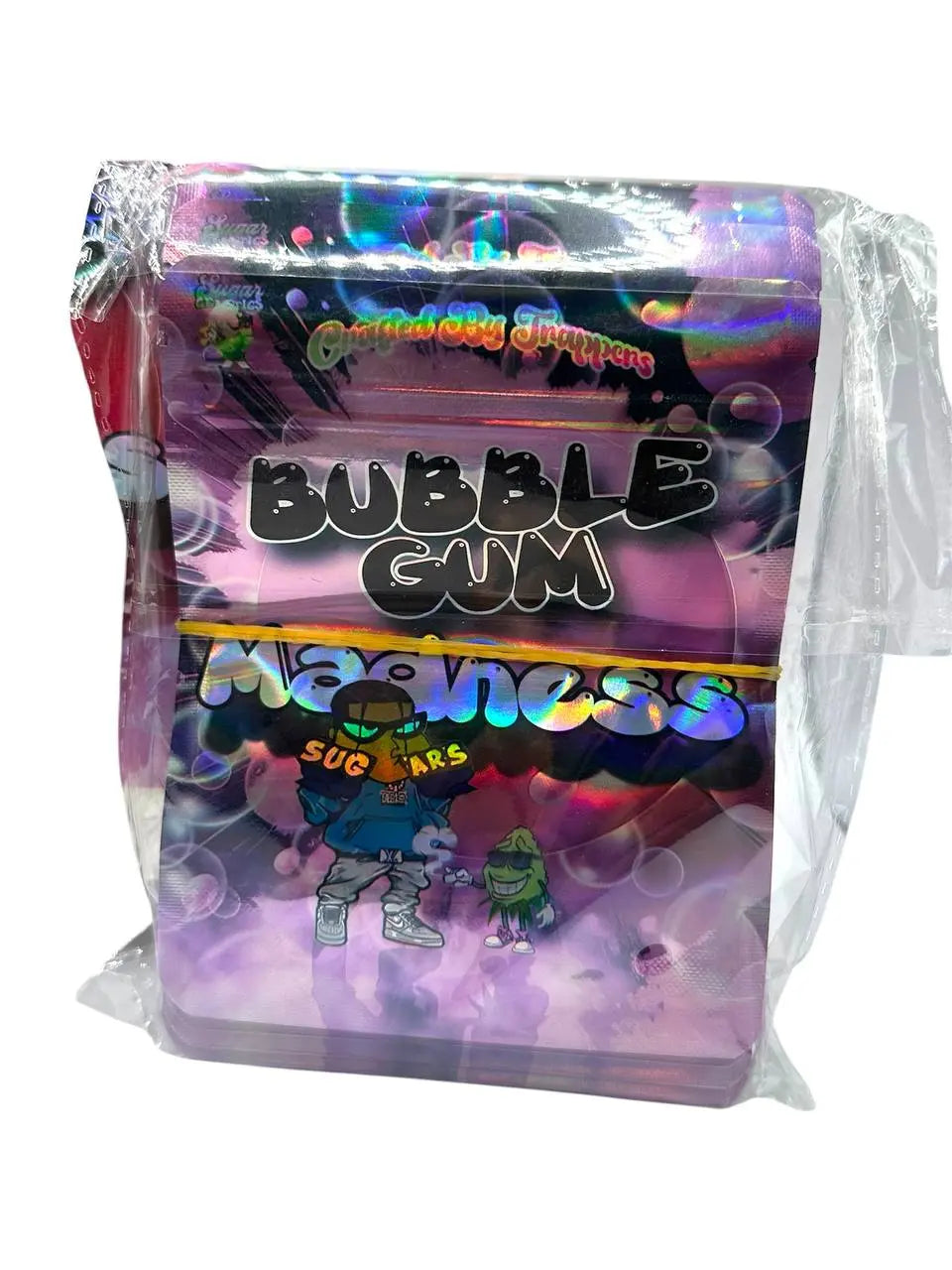 50-Pack 3.5g Mylar Bags + 50 Cereal Boxes – Bubble Gum Madness Edition Candy