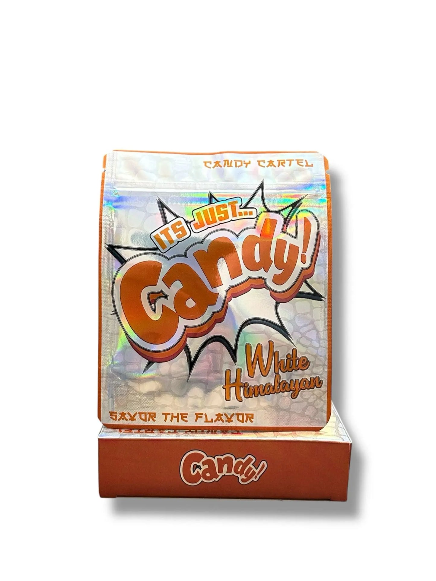 It’s Just Candy White Hummington Mylar Bags + Boxes | 100pc 3.5g Exotic Storage Set 🍬💨 Mylar Exoticz