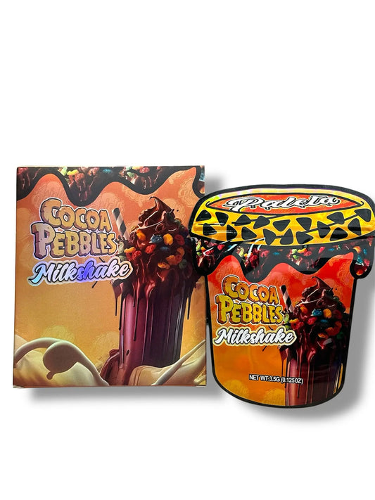 Cocoa Pebbles Milkshake Mylar Bags + Boxes | 100pc 3.5g Exotic Storage Set 🍫🥤💨 Mylar Exoticz