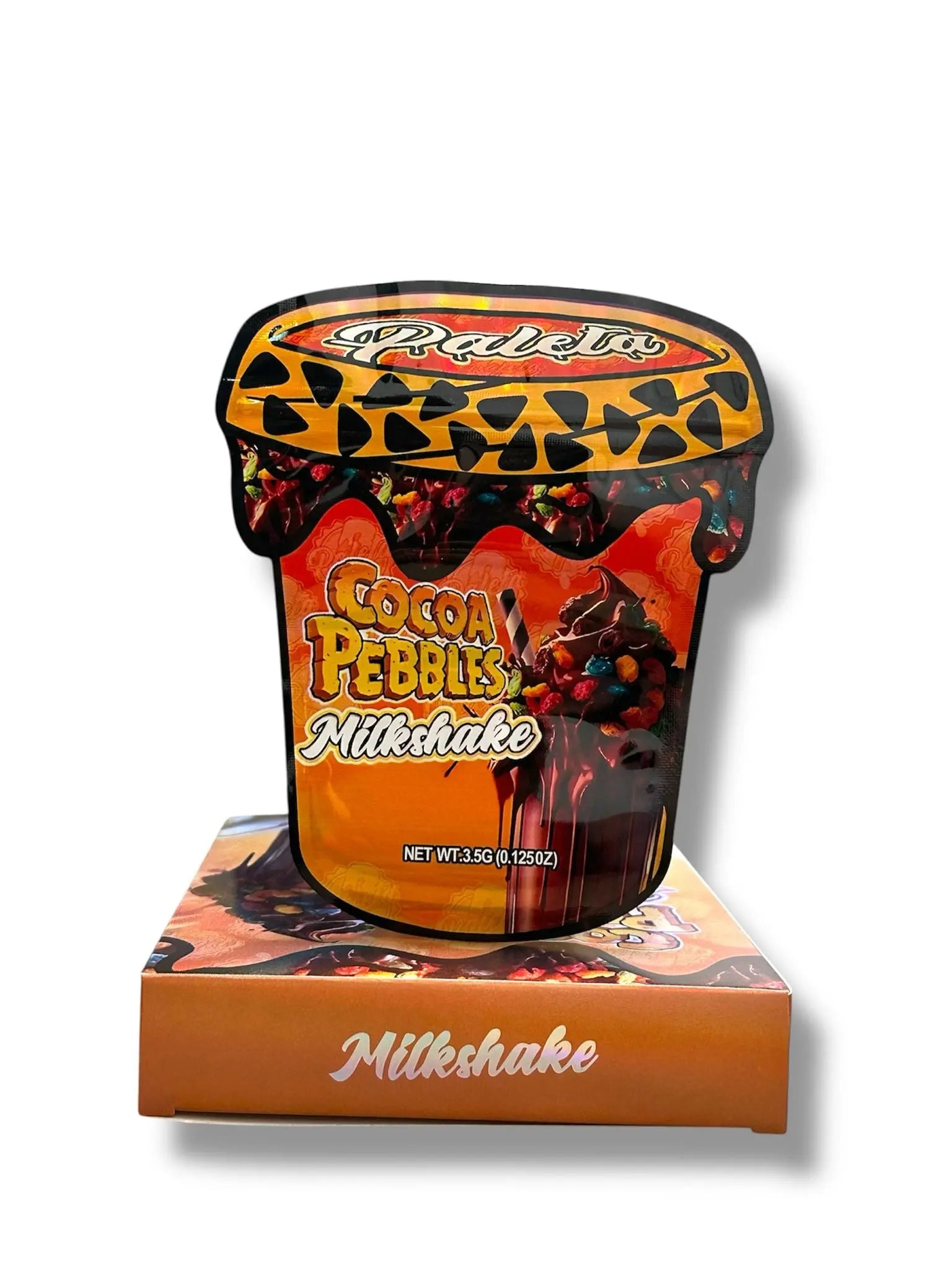 Cocoa Pebbles Milkshake Mylar Bags + Boxes | 100pc 3.5g Exotic Storage Set 🍫🥤💨 Mylar Exoticz