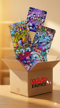 R Style Exotic 3.5g Mylar Storage Bags – Mixed Designs 100 Pack Mylar Exoticz